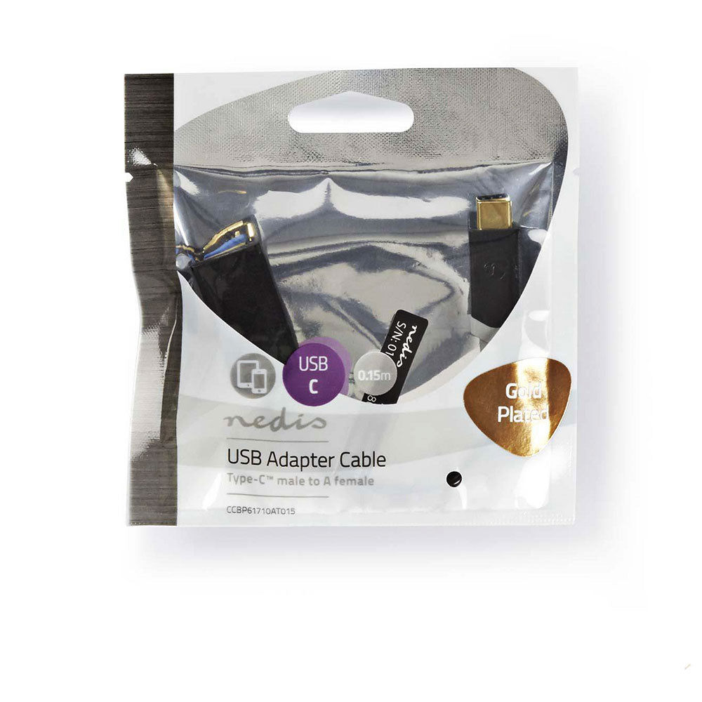 USB 3.2 Kabel Stecker C - Buchse A OTG Premium 15cm – MediaKabel
