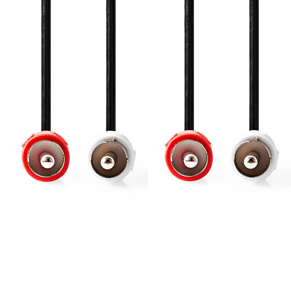 Audio Kabel, Cinch Stecker, Rot, Weiß, 1 Meter, 1.5 Meter, 2 Meter, 3 Meter, 5 Meter, 10 Meter, MediaKabel