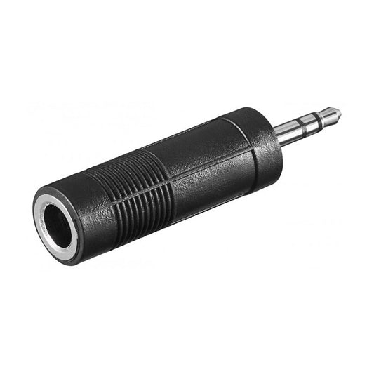 Adapter, Klinken, Buchse, 6.35mm, Minijack, Micro Klinke, Stecker, 3.5mm, Robust, MediaKabel