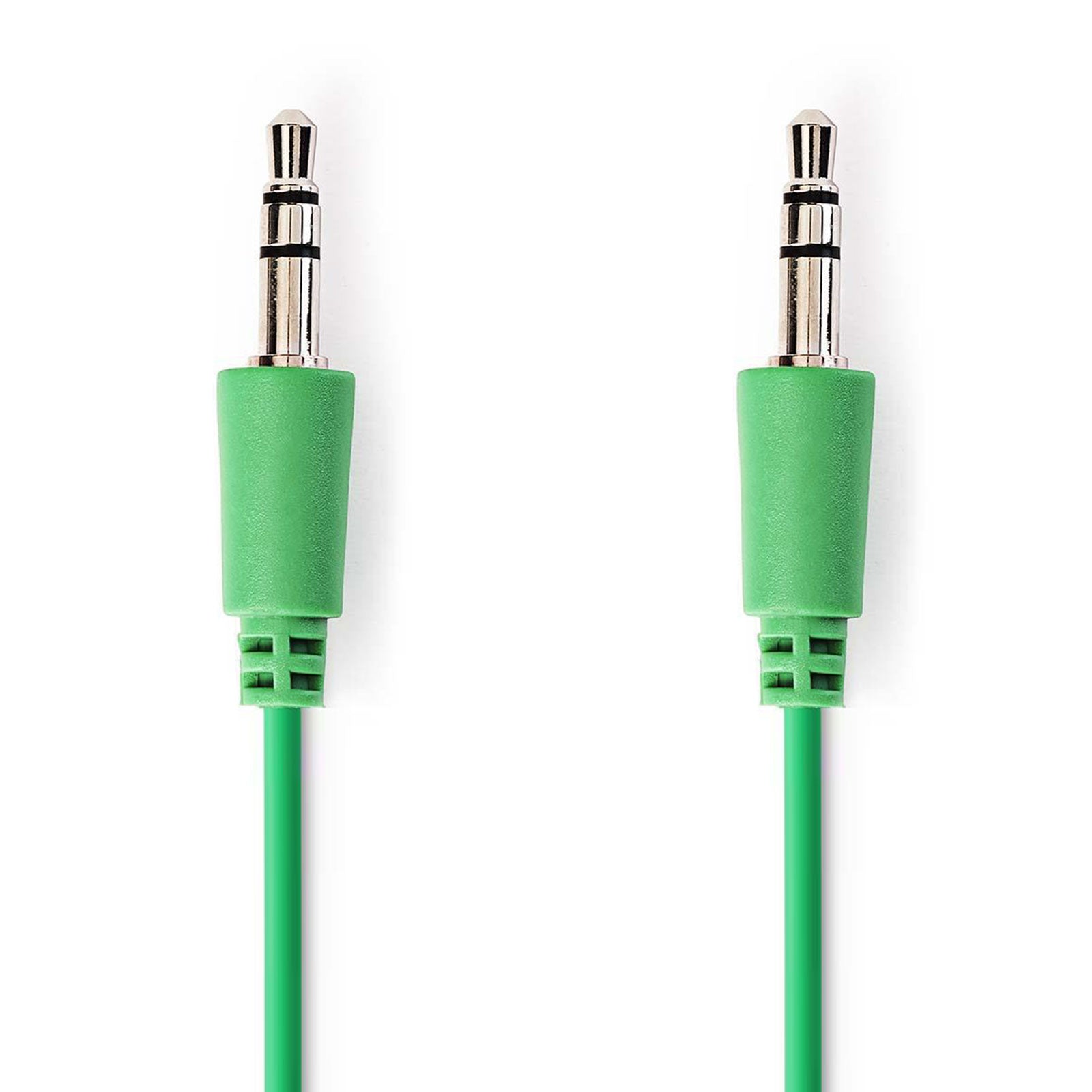 Audio Kabel, Klinken Stecker 3.5mm auf Stecker 3.5mm, 1 Meter, Grün, Robust, Vergoldet, MediaKabel