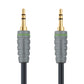 Audio Kabel, Klinken Stecker 3.5mm auf Stecker 3.5mm, 0.5 Meter, Schwarz, Robust, Vergoldet, MediaKabel