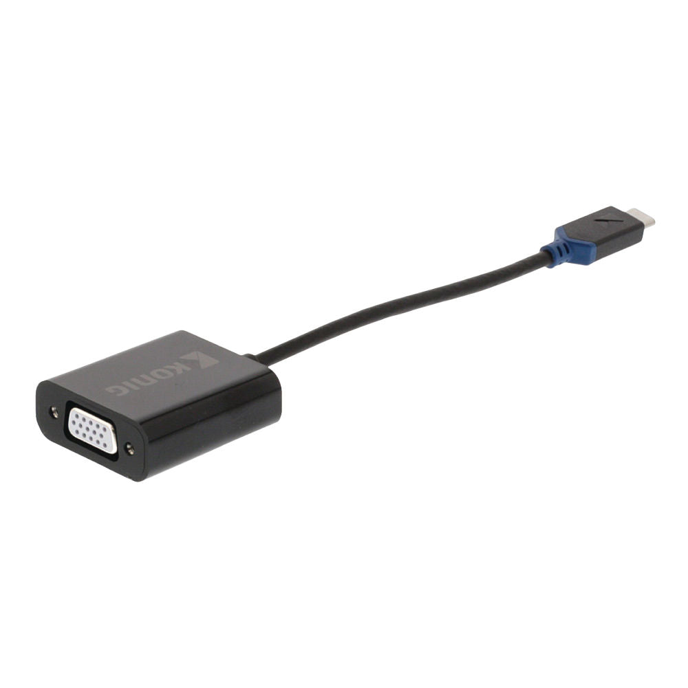 Adapter, USB Adapter, USB 3.2 Gen 1 / Thunderbolt 3, USB C Stecker, Schwarz, VGA Buchse, MediaKabel