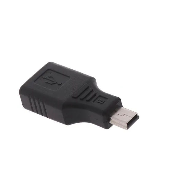 Adapter, USB Adapter, USB Buchse Typ A, USB Stecker Typ Mini-B, USB 2. 0 (kompatibel zu USB 3.0, 3.1 und 3.2), Sschwarz, 480 Mbit/s, MediaKabel